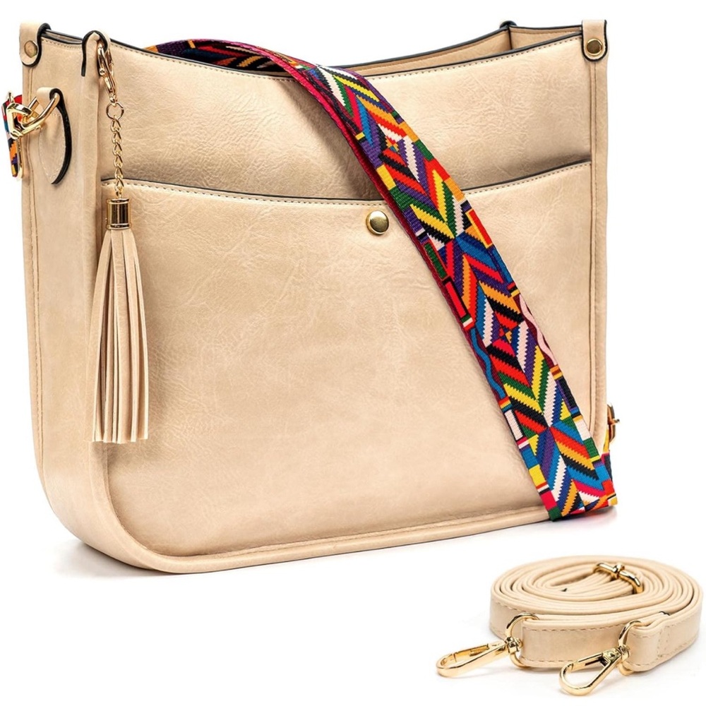 Crossbody Bags for Women Vegan Leather Shoulder Bucket Cross-body Purse